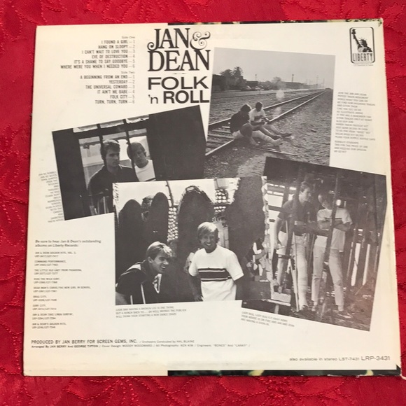 Jan & Dean “Folk ‘n Rock”LP Vinyl - Picture 3 of 8